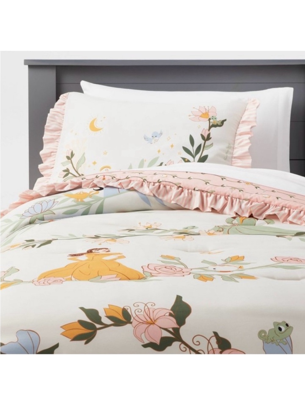 TWIN Princess Vine Kids' Comforter Set-The Disney Collection by Pillowfort NEW!